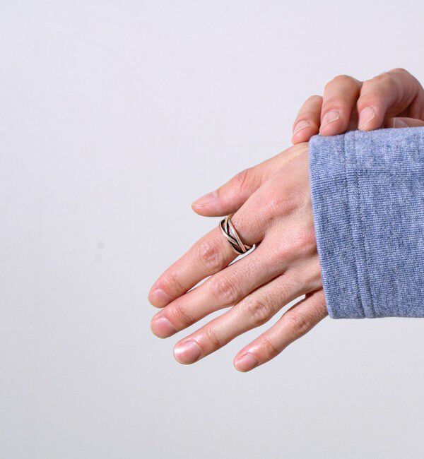 GLOSTER「【もちもち素材】ストレッチサカリバ起毛フェイクレイヤードプルオーバー」|Tシャツ・カットソー|