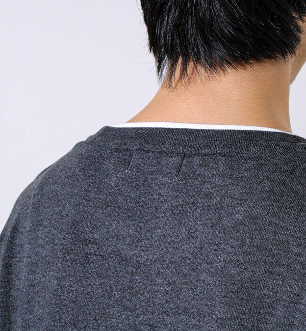 GLOSTER「【もちもち素材】ストレッチサカリバ起毛フェイクレイヤードプルオーバー」|Tシャツ・カットソー|