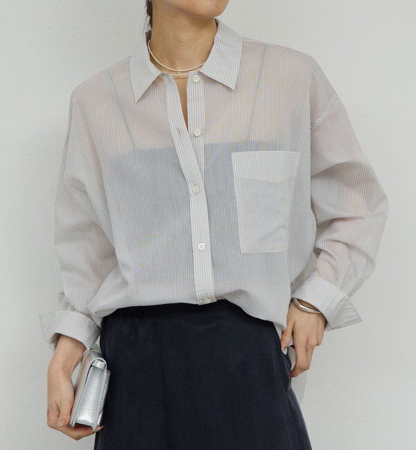  「カシュクールローンシャツ」|シャツ・ブラウス|