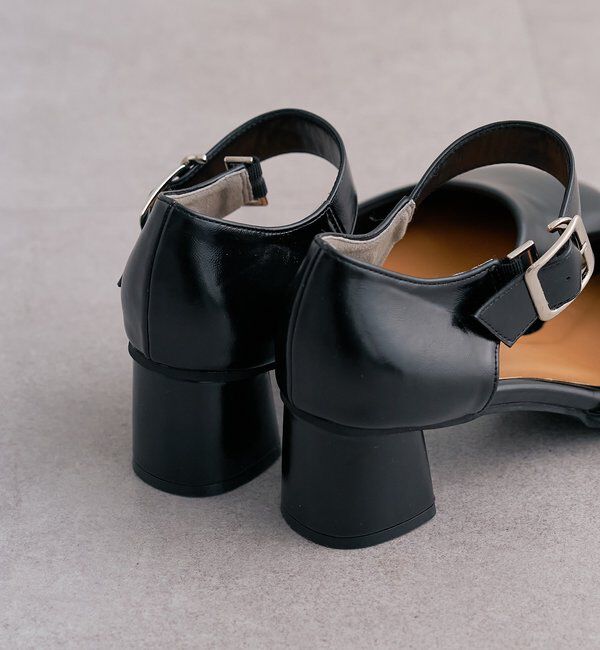  「バックルスクエアパンプス」|パンプス|