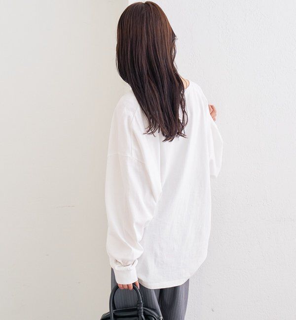  「配色BIGロゴロングTシャツ」|Tシャツ・カットソー|