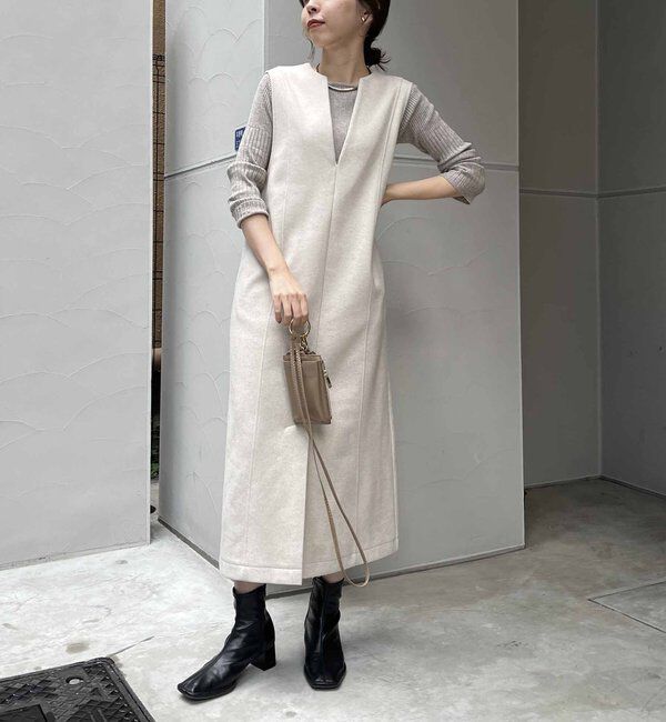  「ストレッチメルトンワンピース」|ワンピース|