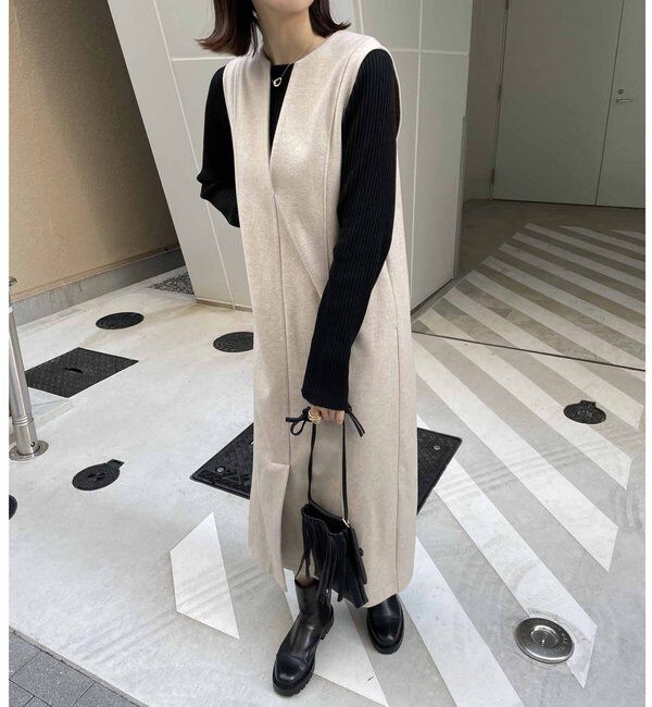  「ストレッチメルトンワンピース」|ワンピース|