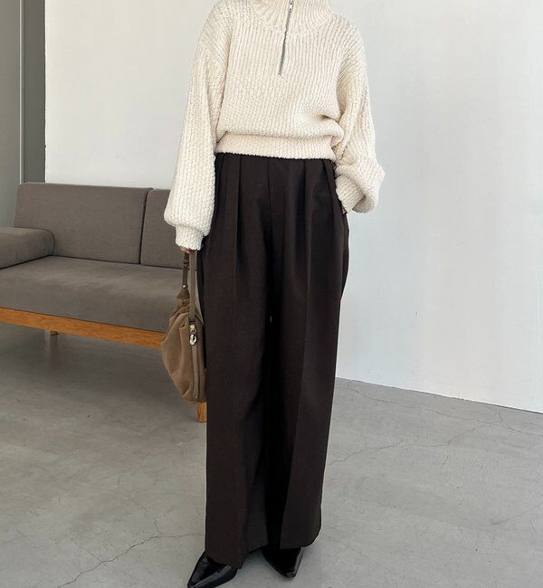  「ハーフジップニット」|ニット・セーター|