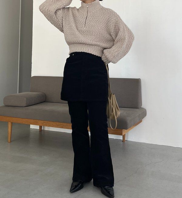  「ハーフジップニット」|ニット・セーター|