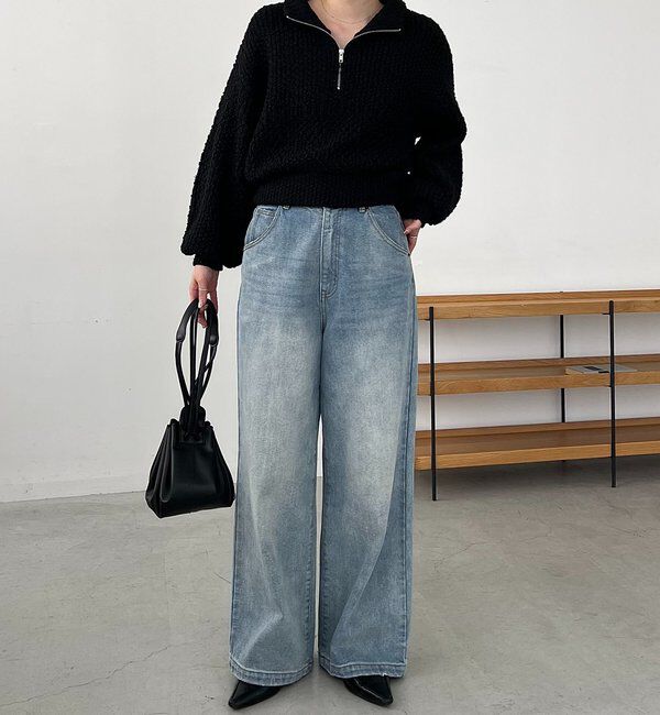  「ハーフジップニット」|ニット・セーター|