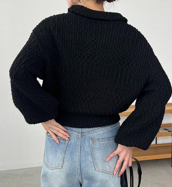  「ハーフジップニット」|ニット・セーター|