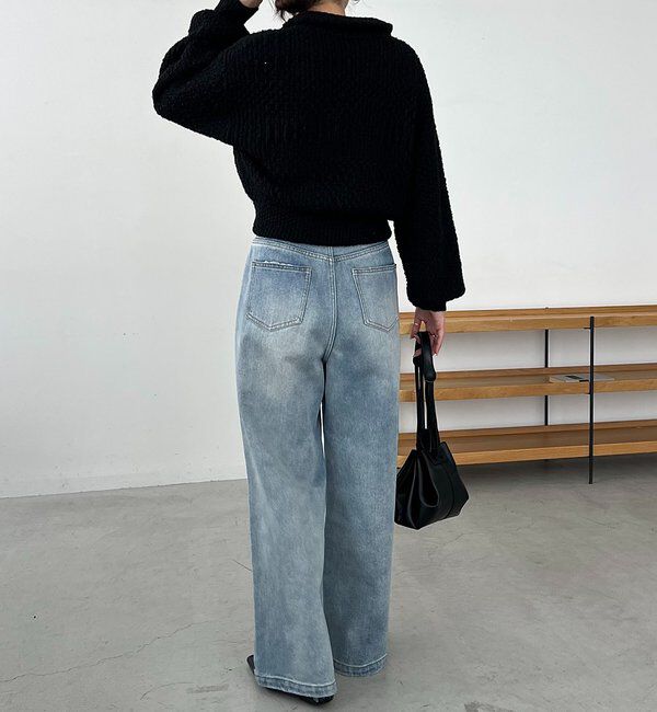  「ハーフジップニット」|ニット・セーター|