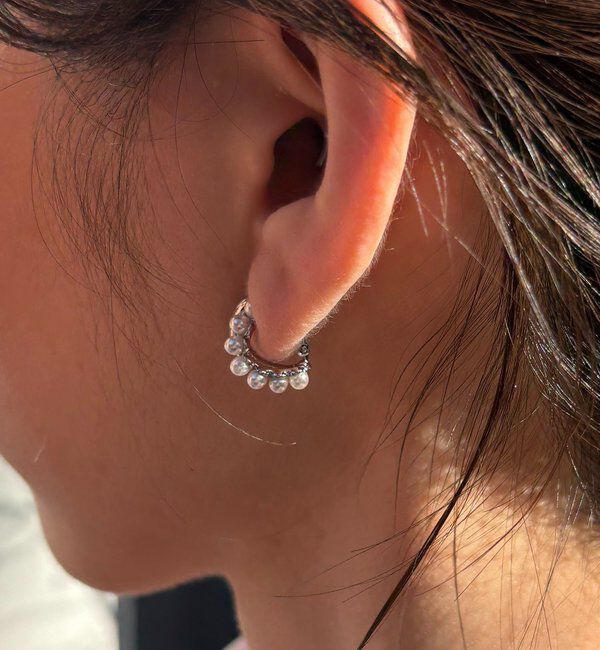  「〈GOLDY/ゴールディ〉2連パールコンビイヤリング」|リング|