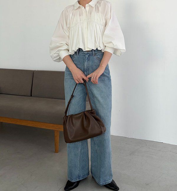  「バルーンクロップシャツ」|シャツ・ブラウス|