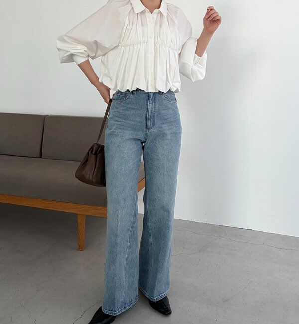  「バルーンクロップシャツ」|シャツ・ブラウス|