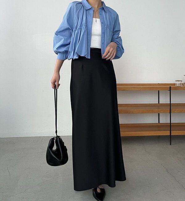  「バルーンクロップシャツ」|シャツ・ブラウス|