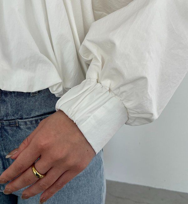  「バルーンクロップシャツ」|シャツ・ブラウス|