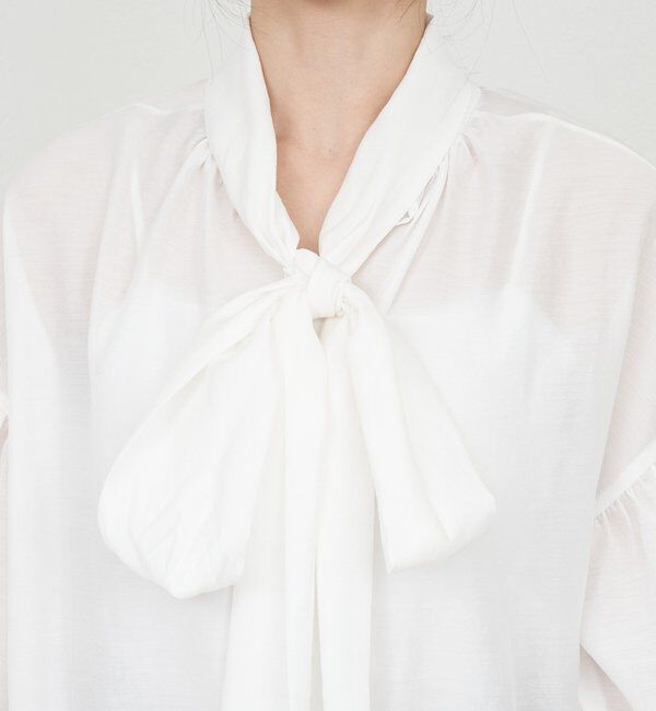  「【26SS予約】ボウタイブラウス」|シャツ・ブラウス|