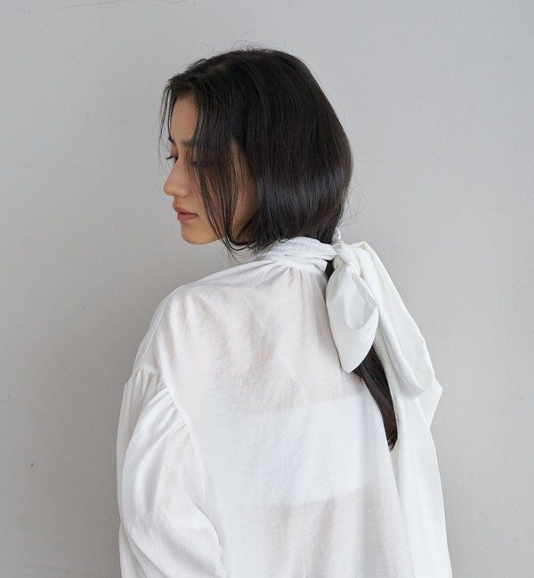  「【26SS予約】ボウタイブラウス」|シャツ・ブラウス|