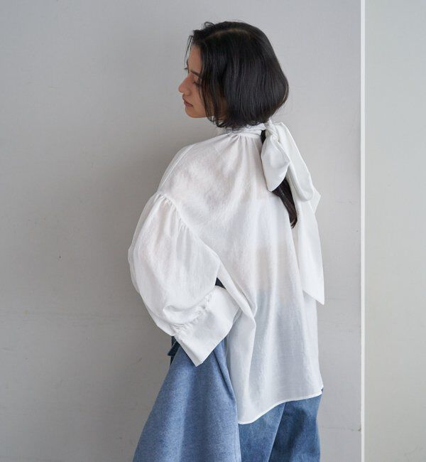  「【26SS予約】ボウタイブラウス」|シャツ・ブラウス|