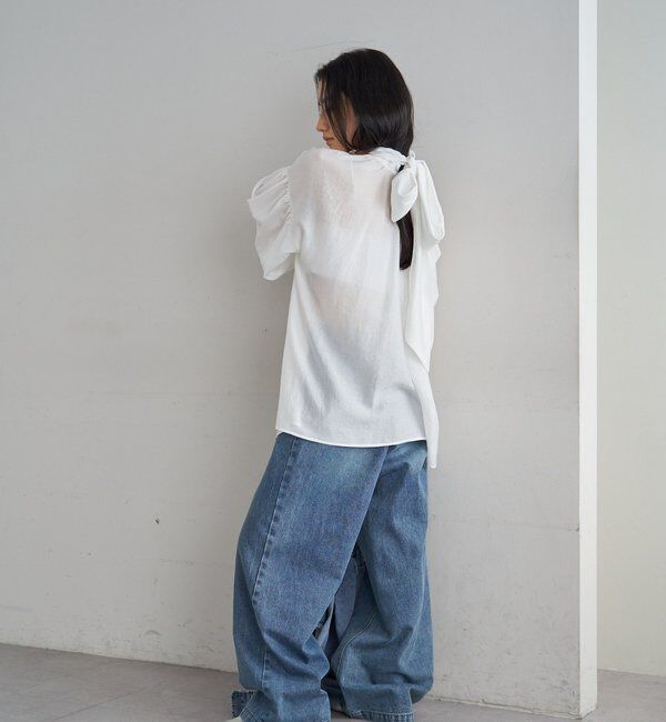  「【26SS予約】ボウタイブラウス」|シャツ・ブラウス|