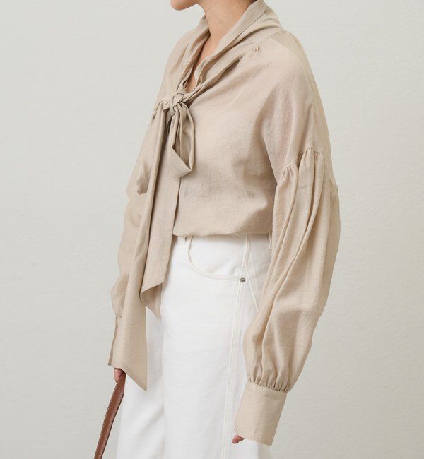  「【26SS予約】ボウタイブラウス」|シャツ・ブラウス|