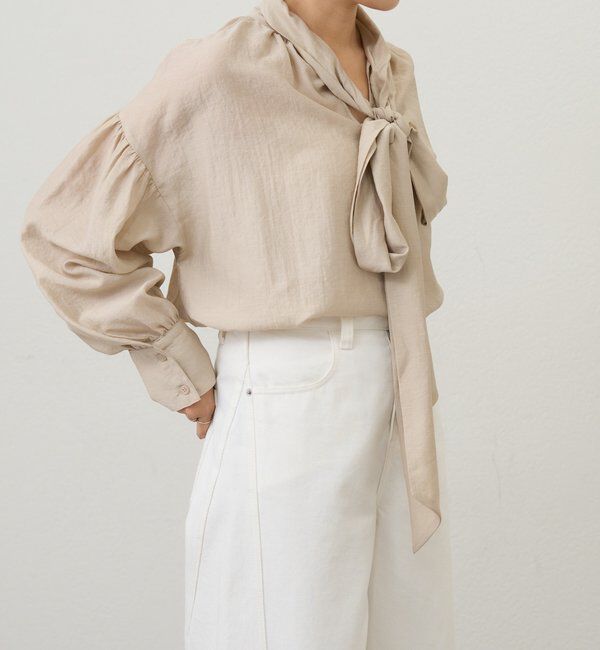  「【26SS予約】ボウタイブラウス」|シャツ・ブラウス|