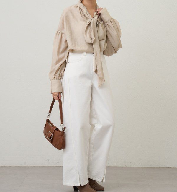  「【26SS予約】ボウタイブラウス」|シャツ・ブラウス|