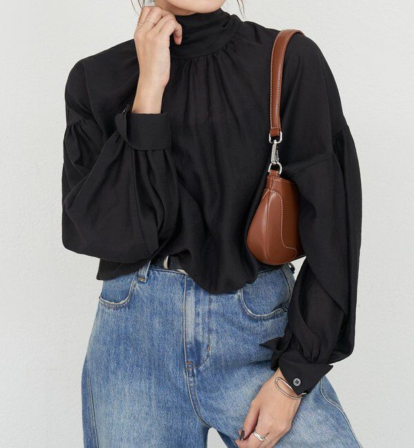  「【26SS予約】ボウタイブラウス」|シャツ・ブラウス|ブラック