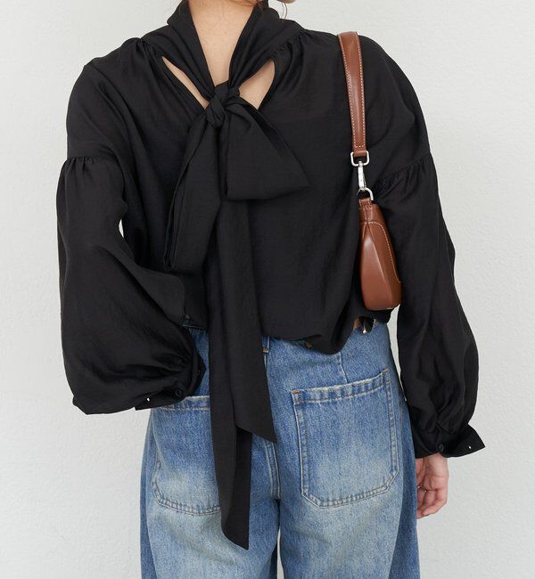  「【26SS予約】ボウタイブラウス」|シャツ・ブラウス|