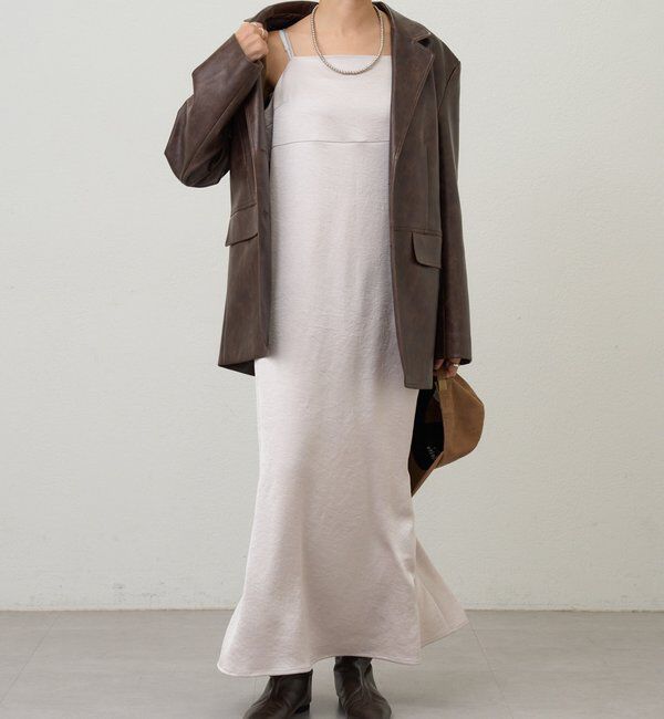  「サテンキャミワンピース」|ワンピース|