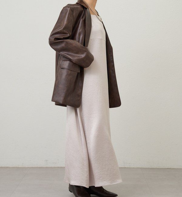  「サテンキャミワンピース」|ワンピース|