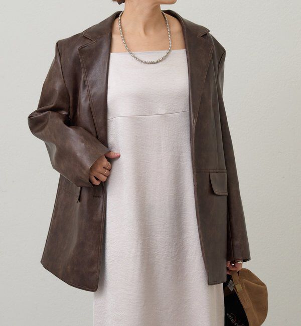  「サテンキャミワンピース」|ワンピース|