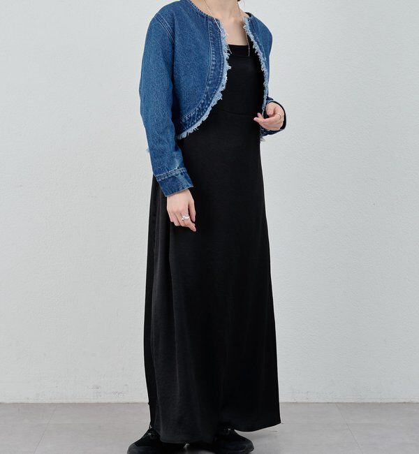  「サテンキャミワンピース」|ワンピース|