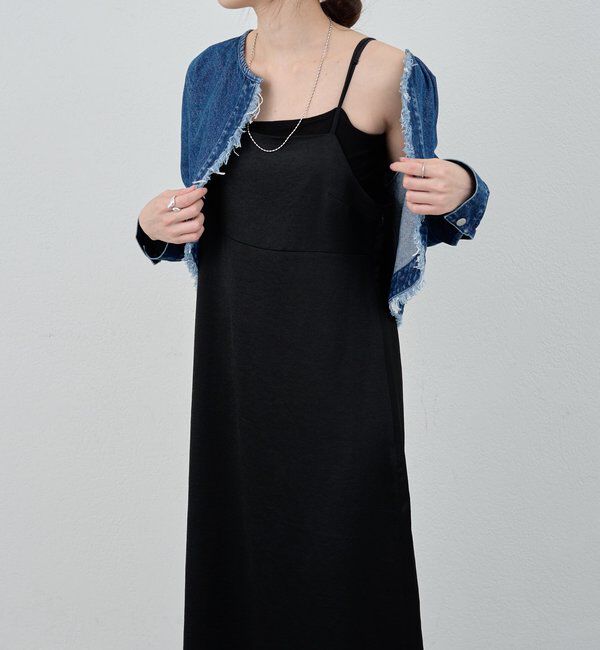  「サテンキャミワンピース」|ワンピース|