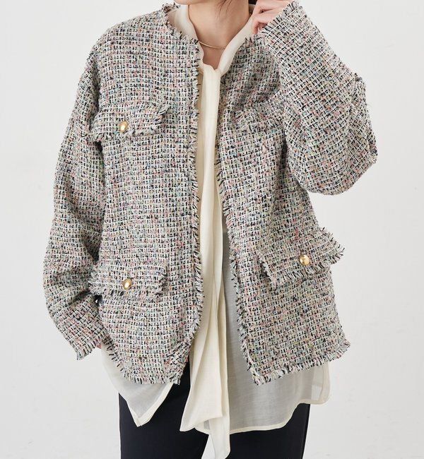  「【インフルエンサー＠akane_nagataコラボ】ツイードジャケット」|その他|