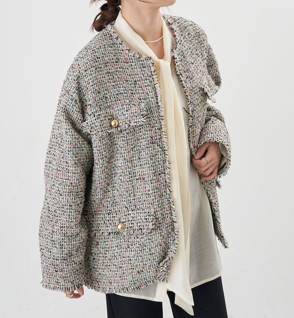  「【インフルエンサー＠akane_nagataコラボ】ツイードジャケット」|その他|