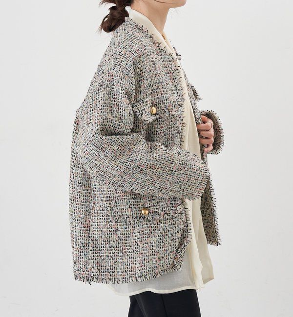  「【インフルエンサー＠akane_nagataコラボ】ツイードジャケット」|その他|