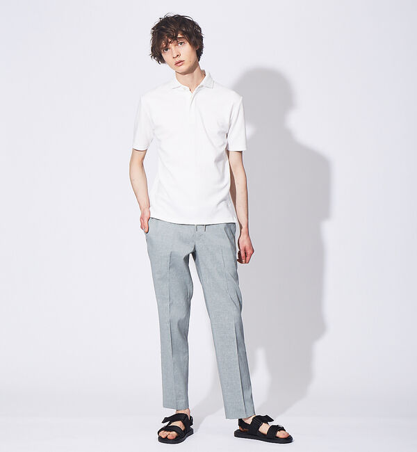 ABAHOUSE「【FLEX COOL】超接触冷感 スムース ポロシャツ」|ポロシャツ|