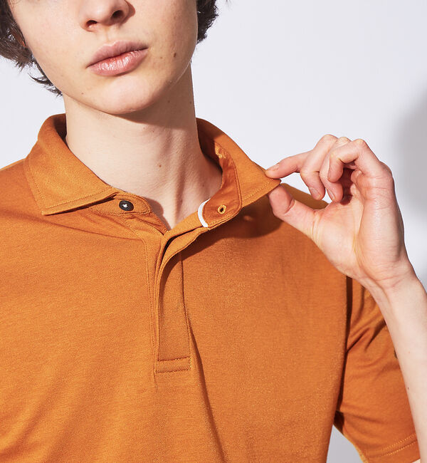 ABAHOUSE「【FLEX COOL】超接触冷感 スムース ポロシャツ」|ポロシャツ|