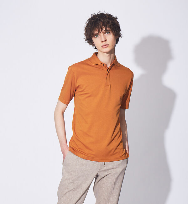 ABAHOUSE「【FLEX COOL】超接触冷感 スムース ポロシャツ」|ポロシャツ|