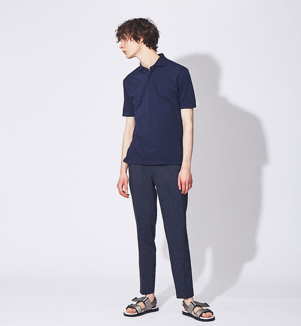 ABAHOUSE「【FLEX COOL】超接触冷感 スムース ポロシャツ」|ポロシャツ|