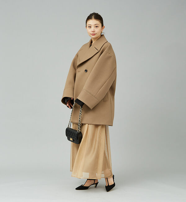 Rouge vif「シアー切替ギャザースカート」|スカート|