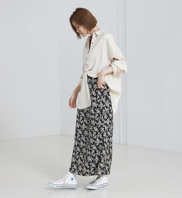 abahouse mavie「ベロア&プリントマーメイドスカート」|スカート|