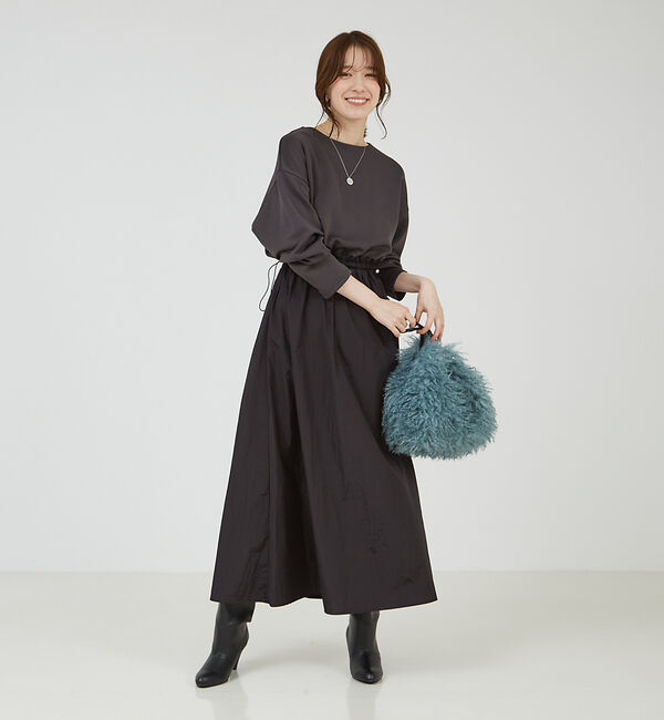 abahouse mavie「【大人のいちまんワンピ】カットコンビドロストワンピース」|ワンピース|