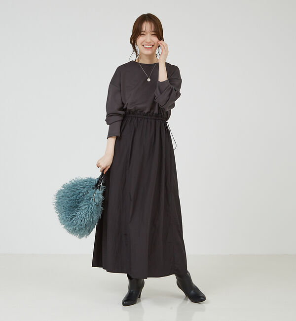 abahouse mavie「【大人のいちまんワンピ】カットコンビドロストワンピース」|ワンピース|