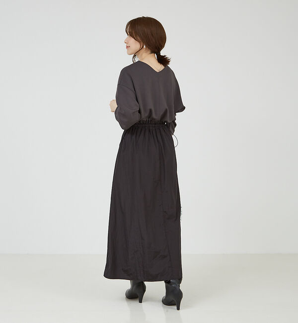 abahouse mavie「【大人のいちまんワンピ】カットコンビドロストワンピース」|ワンピース|