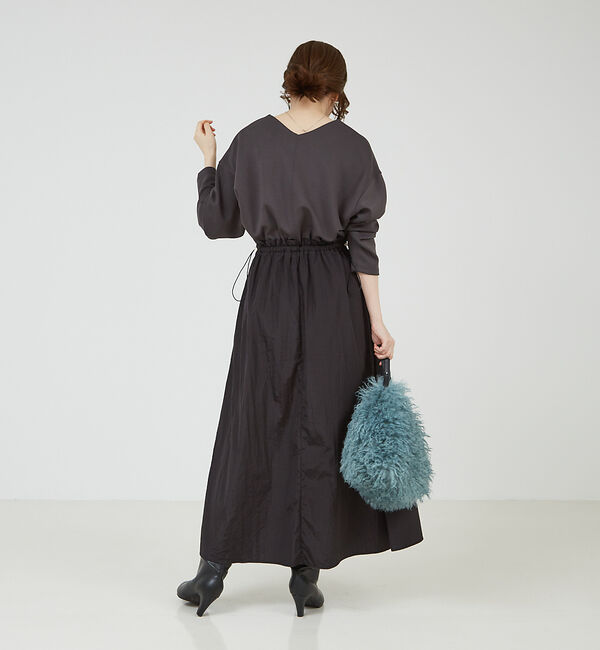 abahouse mavie「【大人のいちまんワンピ】カットコンビドロストワンピース」|ワンピース|