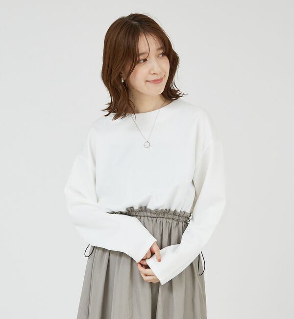 abahouse mavie「【大人のいちまんワンピ】カットコンビドロストワンピース」|ワンピース|