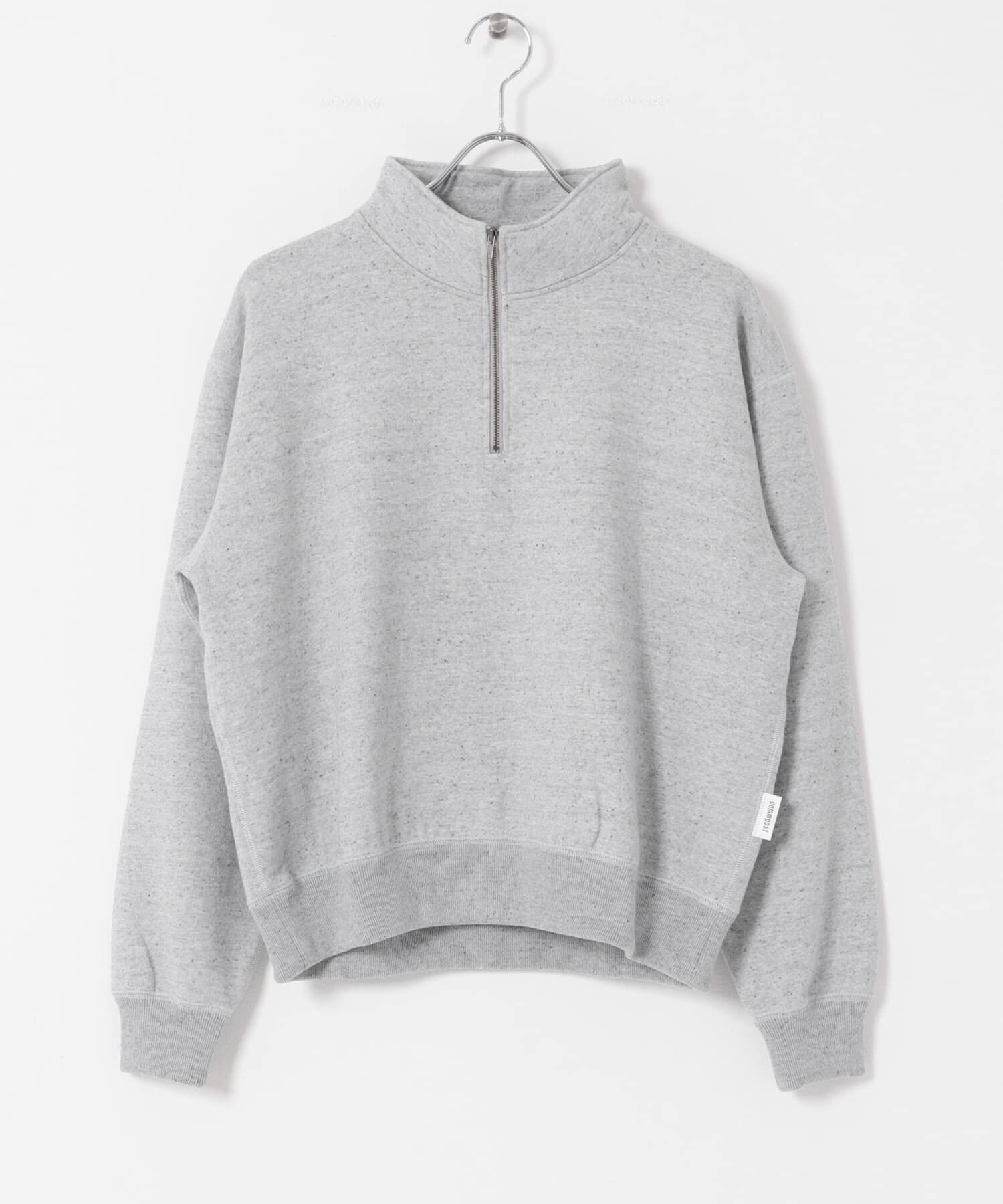 URBAN RESEARCH DOORS「commpost　反毛裏毛ハーフジップスウェット」|スウェット・ジャージ|