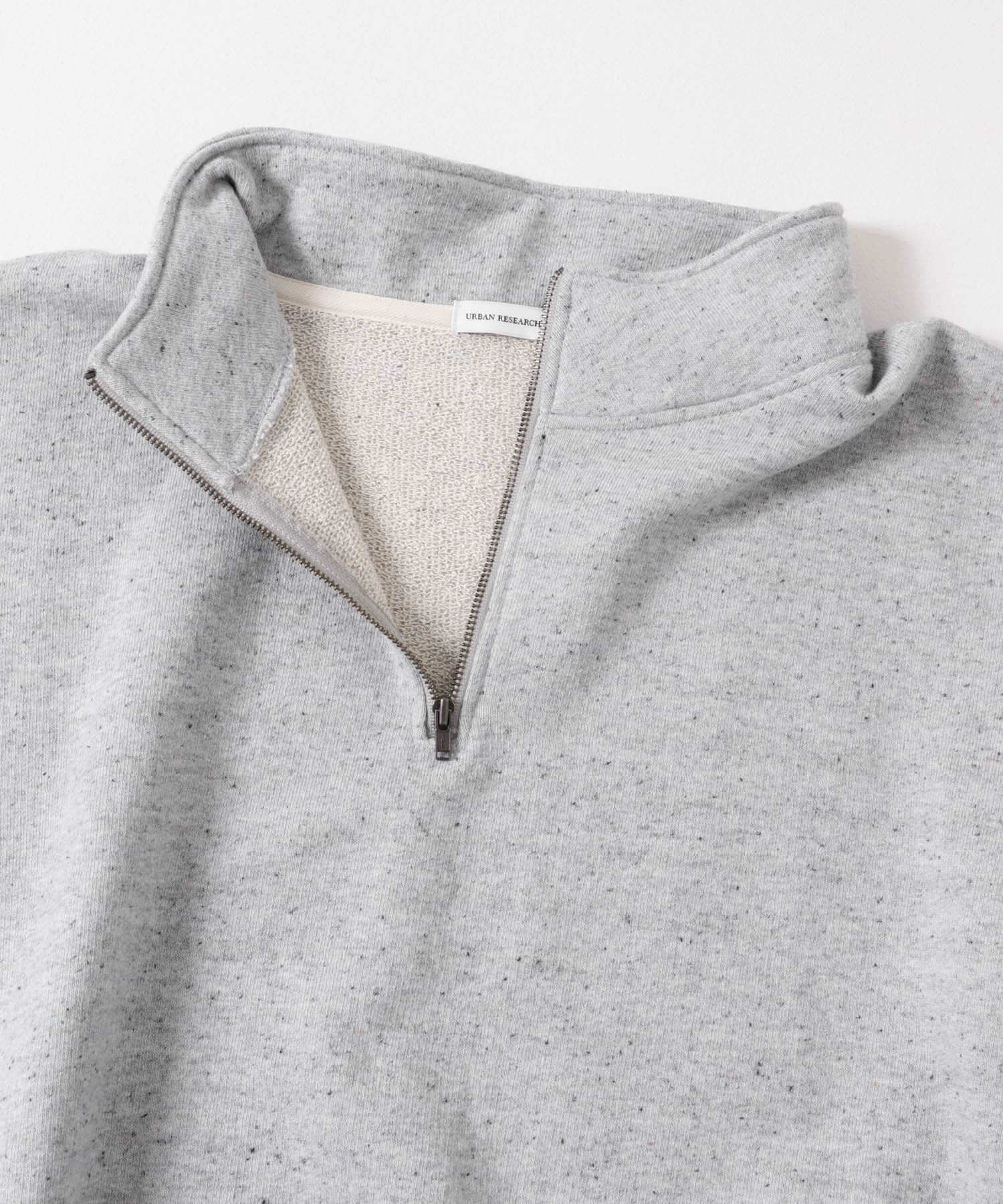 URBAN RESEARCH DOORS「commpost　反毛裏毛ハーフジップスウェット」|スウェット・ジャージ|