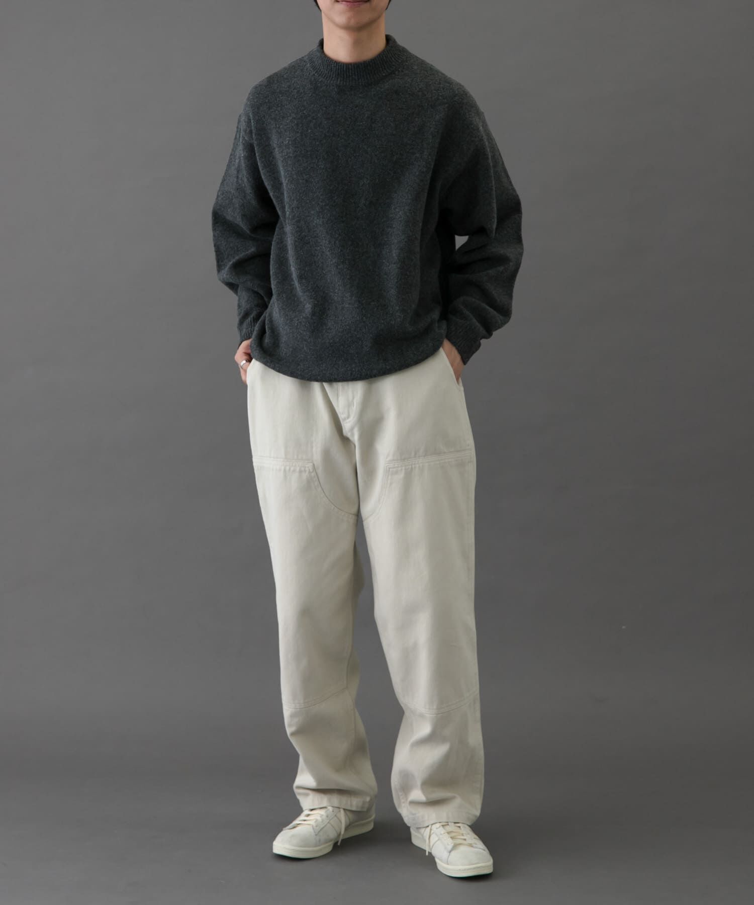 URBAN RESEARCH DOORS「FORK&SPOON　Ricotta モックネックニット」|ニット・セーター|