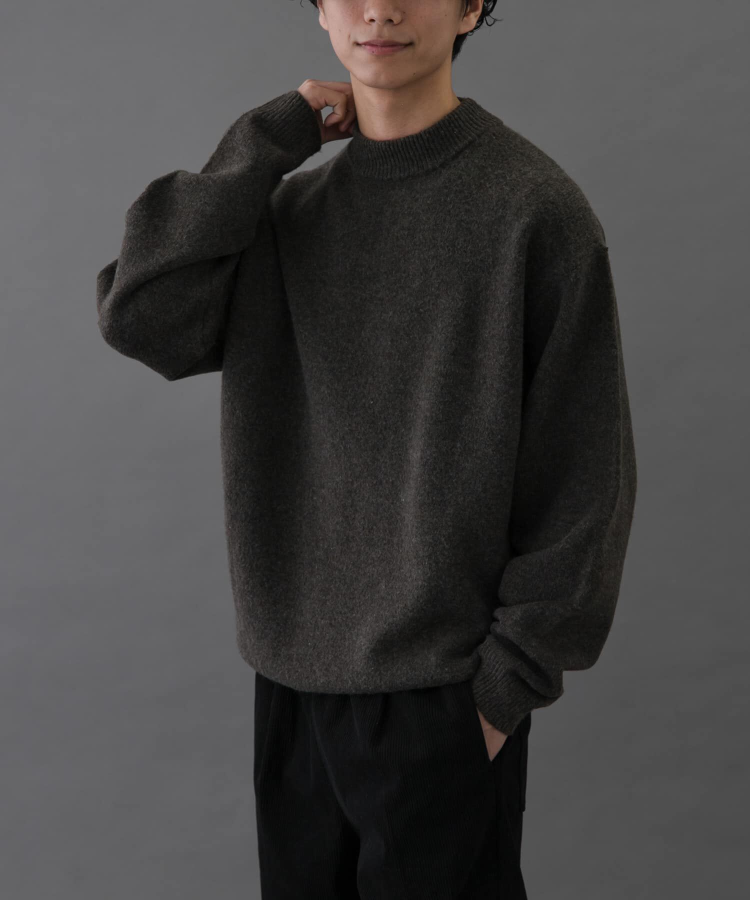 URBAN RESEARCH DOORS「FORK&SPOON　Ricotta モックネックニット」|ニット・セーター|