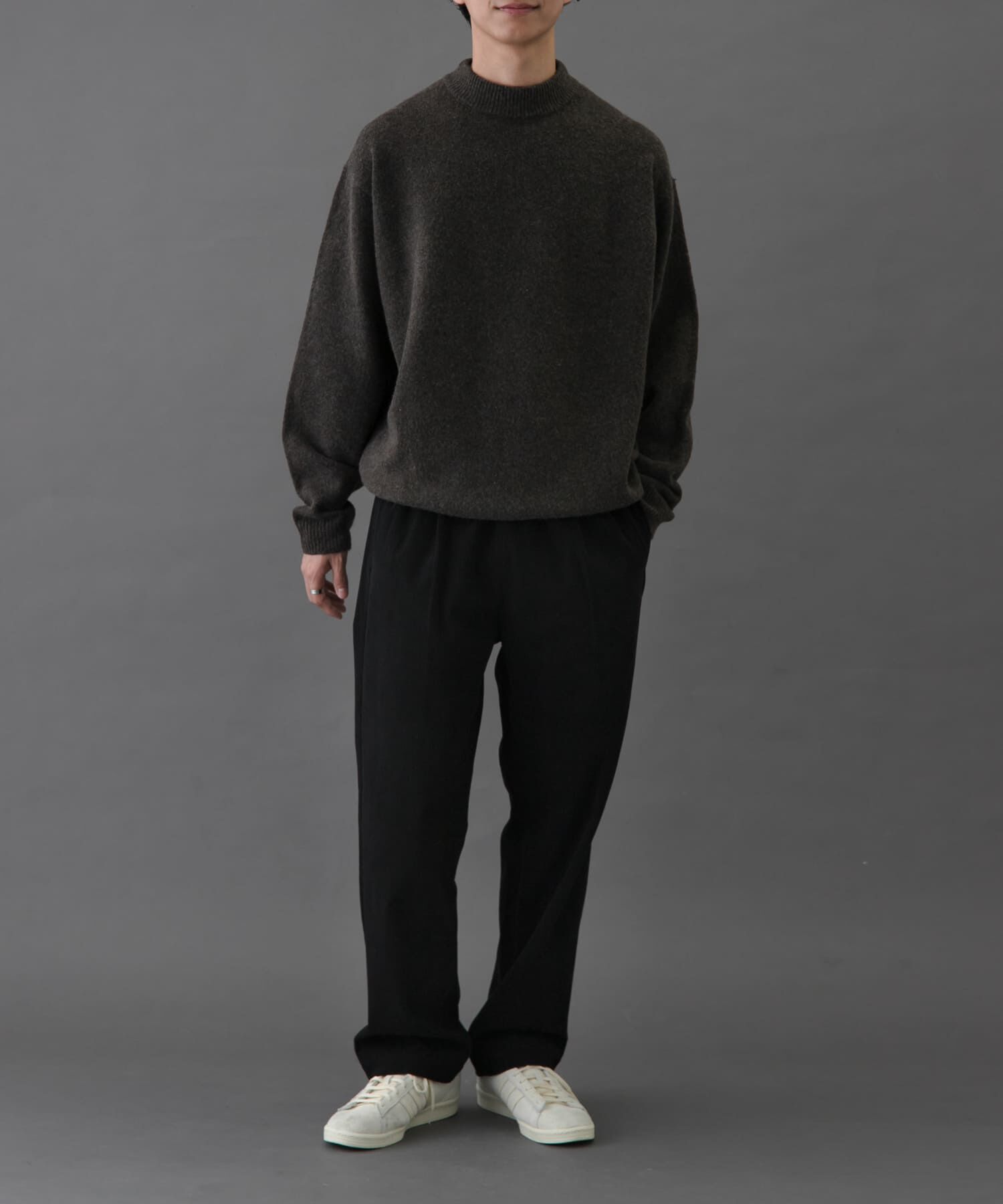 URBAN RESEARCH DOORS「FORK&SPOON　Ricotta モックネックニット」|ニット・セーター|